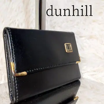 dunhill 6연 키케이스 블랙 골드 금장 장식