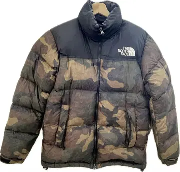새상품급 THE NORTH FACE 눕시 다운 자켓 카모플라주 L