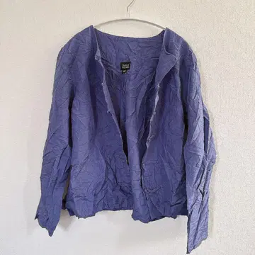 EILEEN FISHER 보라색 긴팔 셔츠 M 사이즈