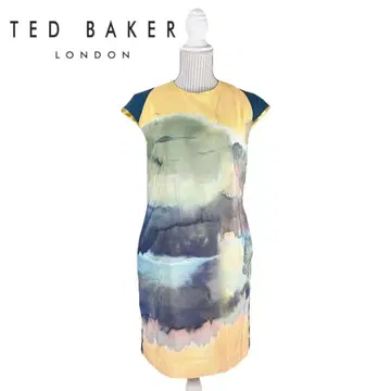 03T584 TED BAKER 수채화 올 패턴 원피스 상의 봄/여름 상쾌함