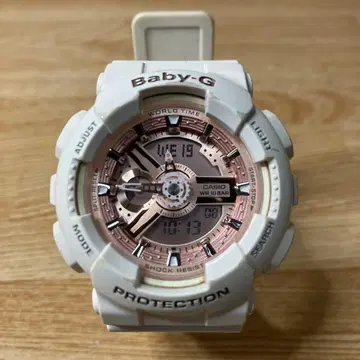 CASIO 베이비-G BA-110 화이트 핑크 골드
