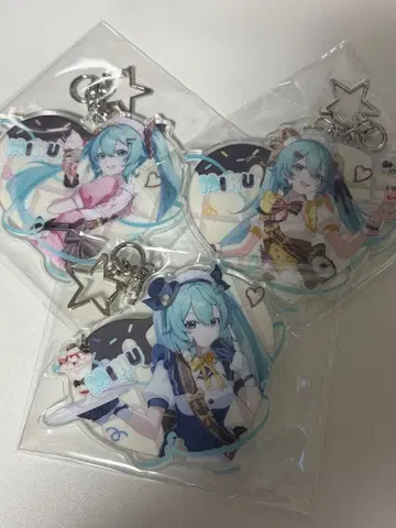 하츠네 미쿠 bilibili 아크릴 키링 세트 1