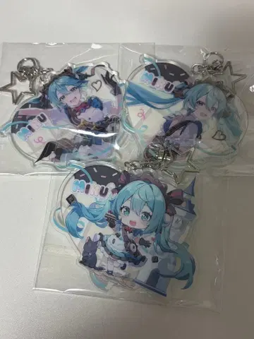 하츠네 미쿠 bilibili 아크릴 키링 세트 2