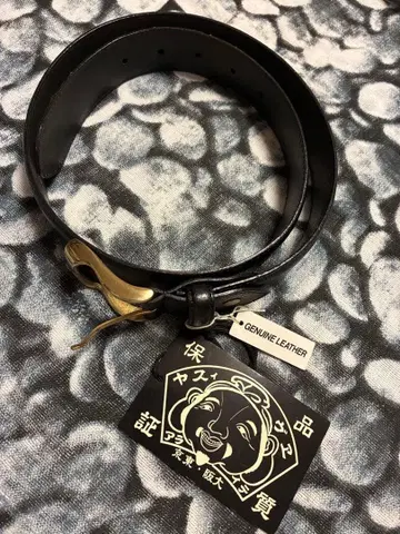 EVISU 벨트 초기 YAMANE 에비수야 오사카 에비수 블랙 새상품