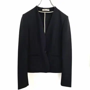 BEIGE, 베이지 노카라 자켓 골드 파이핑 블랙 M