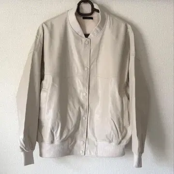 saloon 인조 가죽 블루종