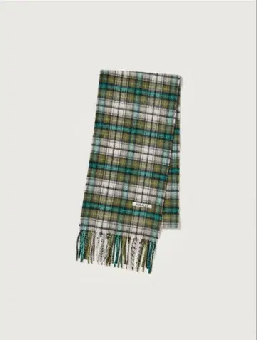 AURALEE 캐시미어 MOSS GREEN CHECK