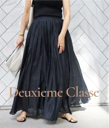 마릴린문 TUCK TECHNIQUE SHEER SKIRT 38