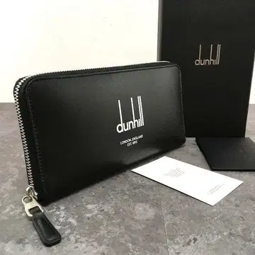 미사용품 dunhill 레거시 라운드 지퍼 장지갑 384