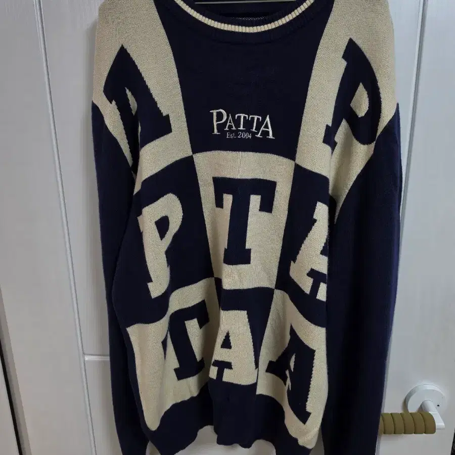patta 체커보드 니트 100~105