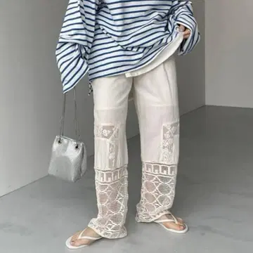 가격 인하 wee9s 빈티지 레이스 팬츠 사이즈 2