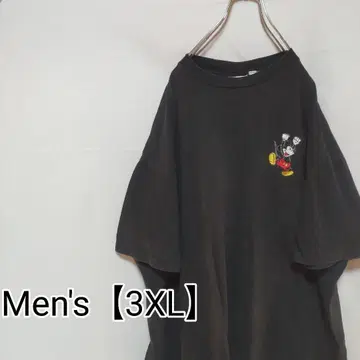S1 [US 수입] 미키 반팔 T셔츠 [남성용 3XL 상당] 블랙