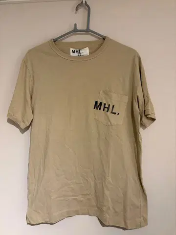 MHL. 포켓 T셔츠 베이지 L 미사용 새상품