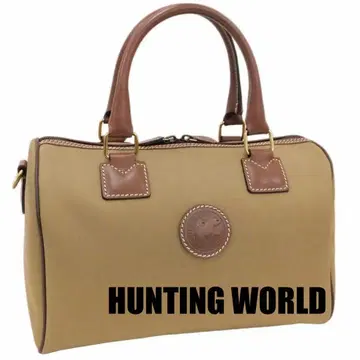 (새상품급) HUNTING WORLD 보스턴 백 베이지