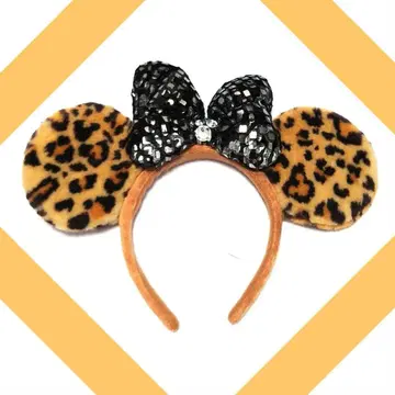 최종 가격 인하 [ 새상품급 ] Disney 디즈니 레오파드 무늬 머리띠