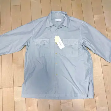가격 인하 MANUAL ALPHABET 반팔 셔츠 MIST BLUE