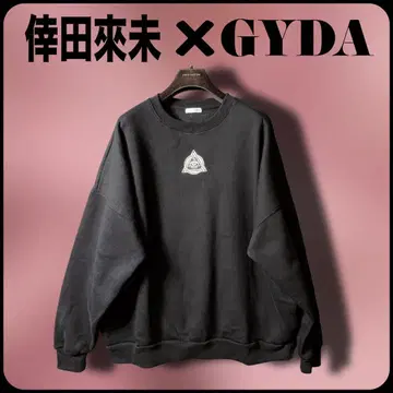 GYDA x 코다 쿠미 콜라보 오버 사이즈 속기모 맨투맨 트레이닝복