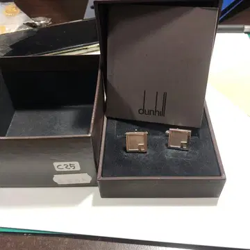 13685 dunhill 실버 커프 링크 오리지널 박스 포함
