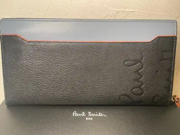 [ 미사용 새상품 ] Paul Smith 로고스토리 장지갑 블랙