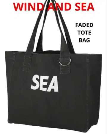 [ 즉완품 ] WIND AND SEA FADED TOTE BAG [ 남녀 공용 ]