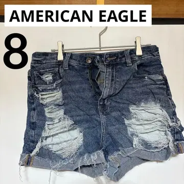 새상품급 AMERICAN EAGLE [ 8 ] 데미지 데님 숏팬츠 여름