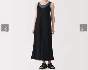 [무인양품] 바람이 통하는 스트레치 사커 살로펫 블랙 XL