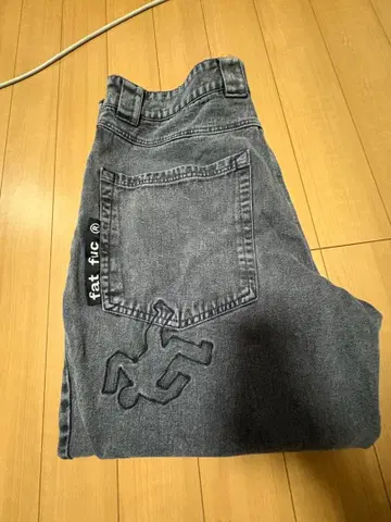 fat fuc 데님 팬츠 블랙