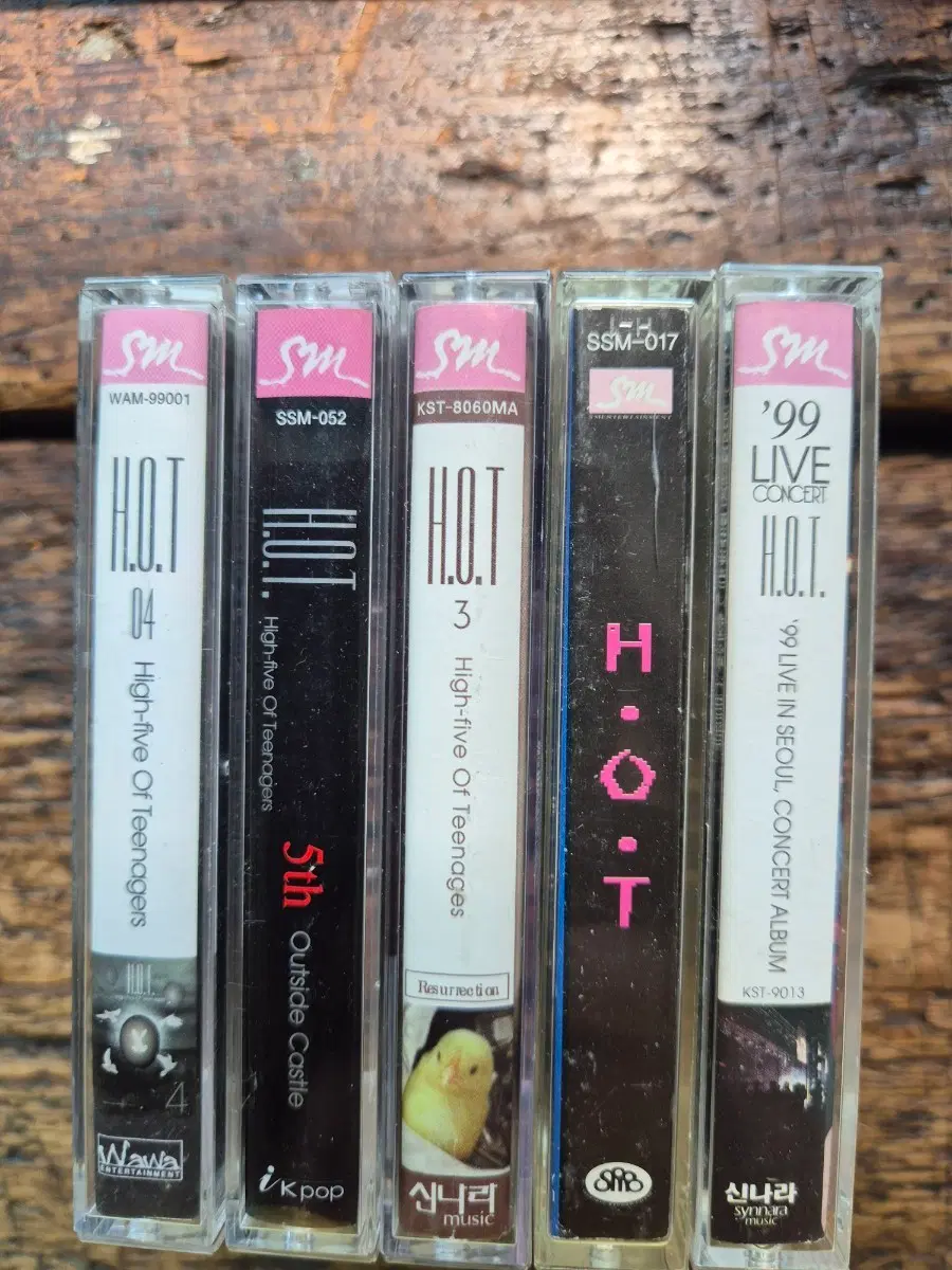 H.O.T. 카세트 테이프 5개 세트