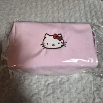 [ 미사용 새상품 ] 코스메 주방 헬로키티 미니 백 파우치 핑크