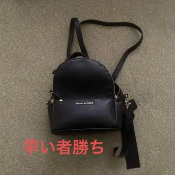 Maison de FLEUR 백팩 블랙 리본