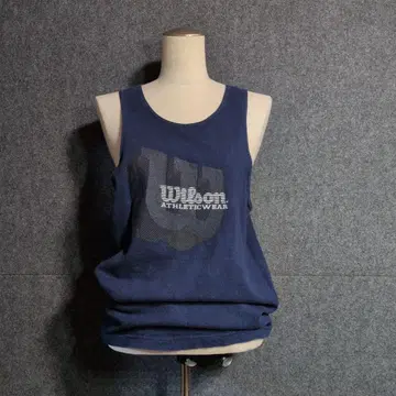 90s Wilson 윌슨 로고 탱크탑 XL 네이비