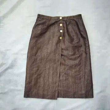 페미닌 Aquascutum 스카프 패턴 랩 스타일 스커트 성숙/러블리