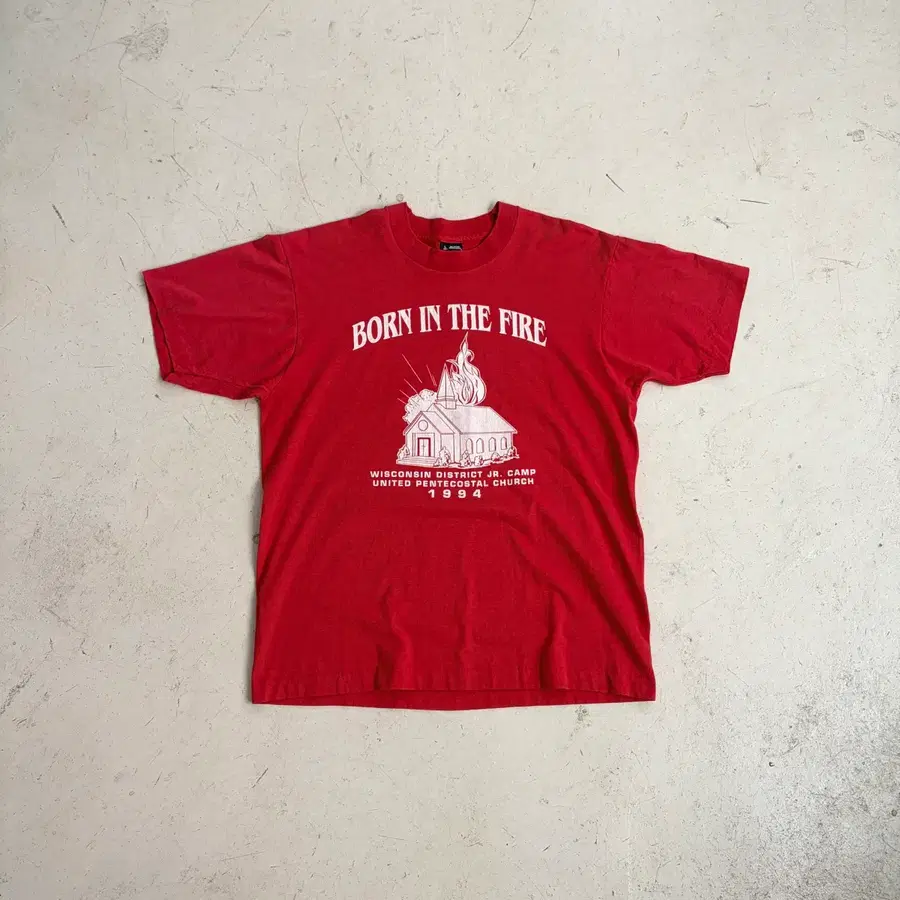 90s USA OG 빈티지 싱글스티치 반팔티 L