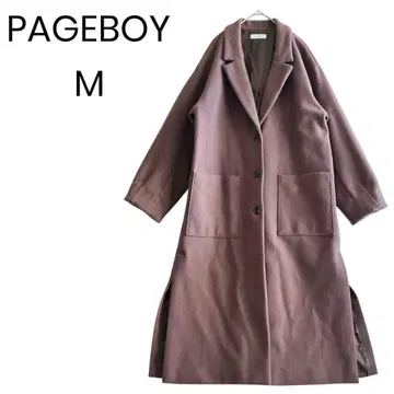 PAGEBOY 롱 코트 오버 사이즈 M 체형 커버 출퇴근 1445