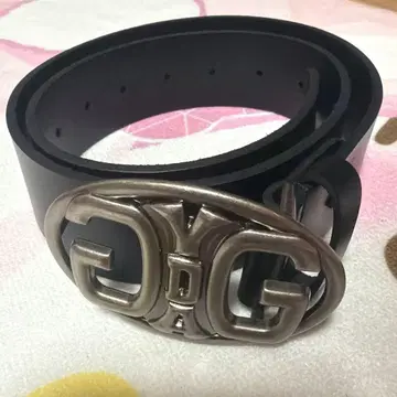 GYDA 로고 벨트 블랙