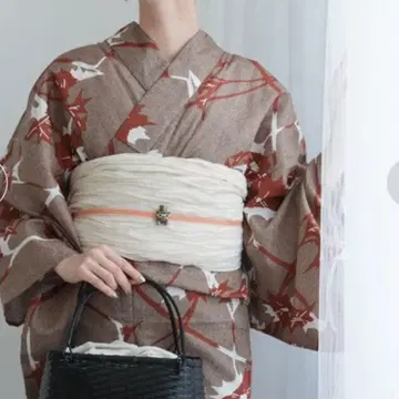 미개봉 새상품 utatane 고급 변직 유카타 단품 코코아와 홍차의 엉겅퀴 모래폭풍