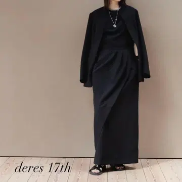 [ 새상품급 ] deres 데레스 17th 스커트 블랙 사이즈:1