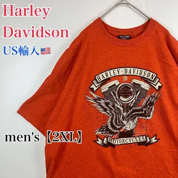 T837 [ US 수입 ] 할리데이비슨 반팔 셔츠 남성용 [ 2XL ]