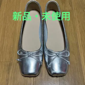 세키미키 JETTE 플랫슈즈 발레 슈즈 실버 38