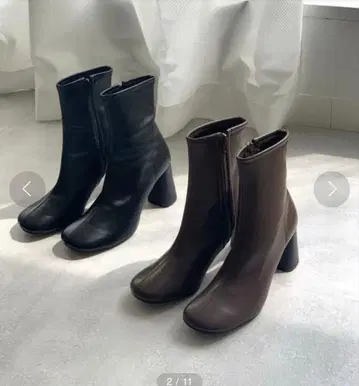 [거의 미사용] CANAL JEAN via j 인조 가죽 라운드토 부츠
