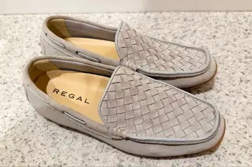 REGAL 로퍼 라이트 그레이 스웨이드 24cm