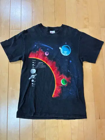 빈티지 90s 우주 Space Museum 티셔츠 Hanes