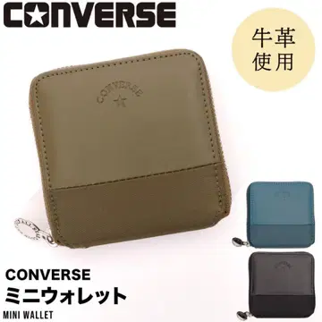 컨버스 소 천연 가죽 가죽 접이식 미니 지갑 converse 올스타
