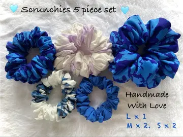 프릴 가득 스크런치 5세트 Scrunchies