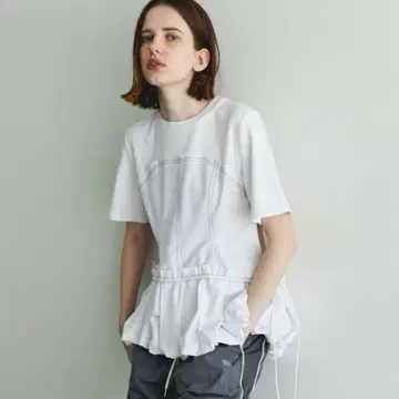 MAISON SPECIAL 도킹 벌룬헴T셔츠