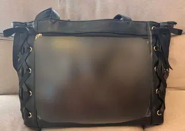이타백 블랙 레이스업 토트백 히키페스티벌 카드 센라