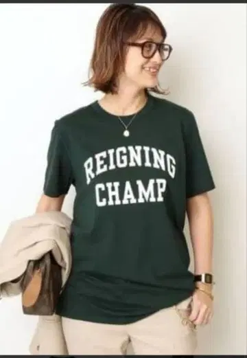 REIGNING CHAMP 로고 T셔츠 DeuxiemeClasses 콜라보