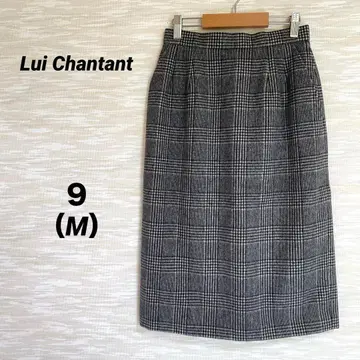 루이 샨탄 Lui Chantant 타이트 스커트 [ M ] 무릎 기장 캐시미어 혼방