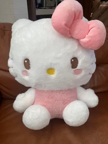 헬로키티 봉제 인형 핑크 약 40cm
