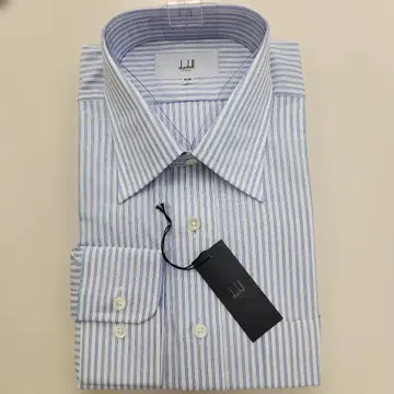 dunhill 던힐 긴팔 드레스 셔츠 블루 스트라이프 41-82